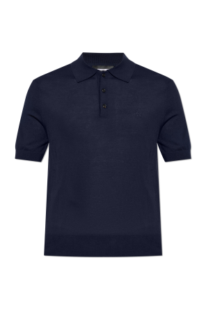 Polo de lana con logo bordado
