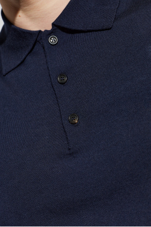 Dsquared2 Wool polo shirt with embroidered logo