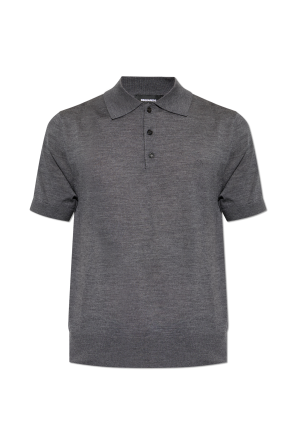 Polo de lana con logo bordado