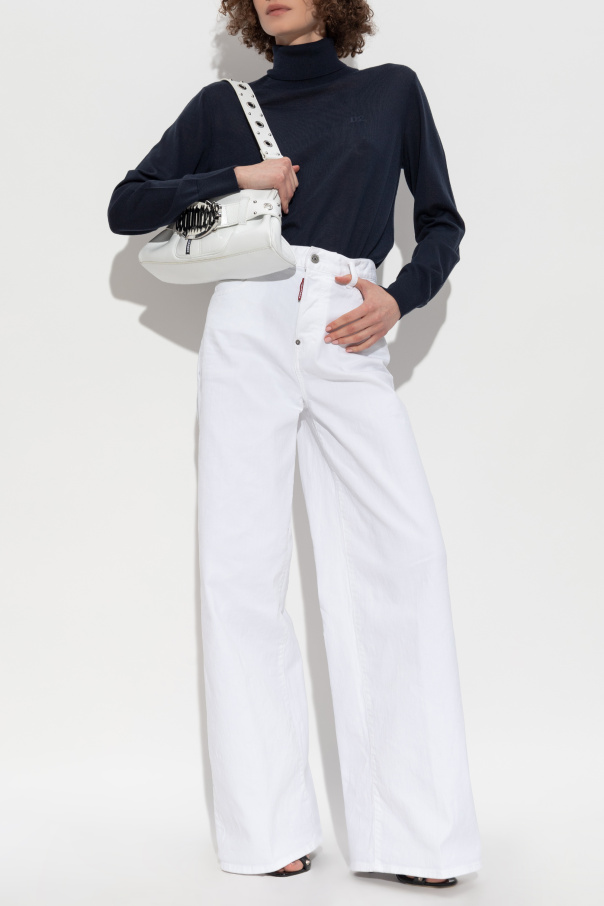 Dsquared2 Wool turtleneck with logo