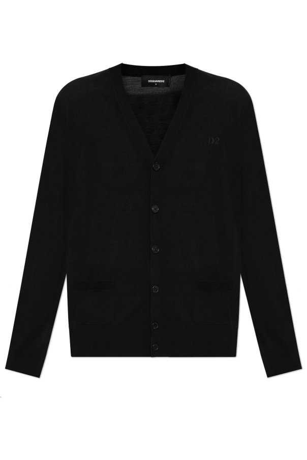 Dsquared2 Wełniany kardigan