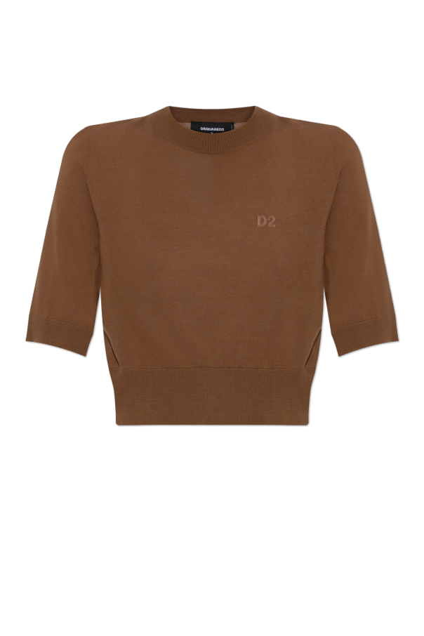 Wool top with logo od Dsquared2