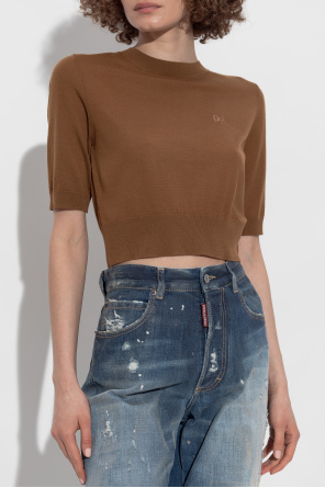 Dsquared2 Wool top with logo
