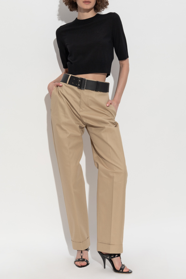 Dsquared2 Top de lana con logo