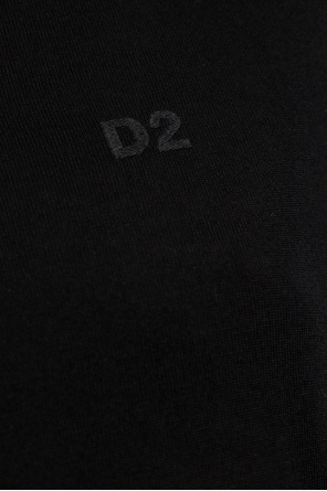 Dsquared2 Top de lana con logo