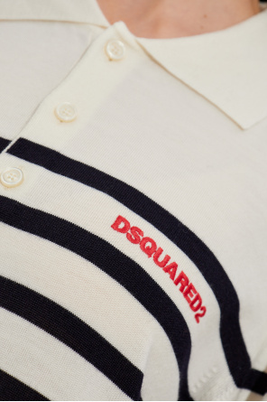 Dsquared2 Polo de lana con logo