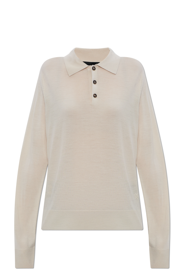 Dsquared2 Wool long-sleeve polo