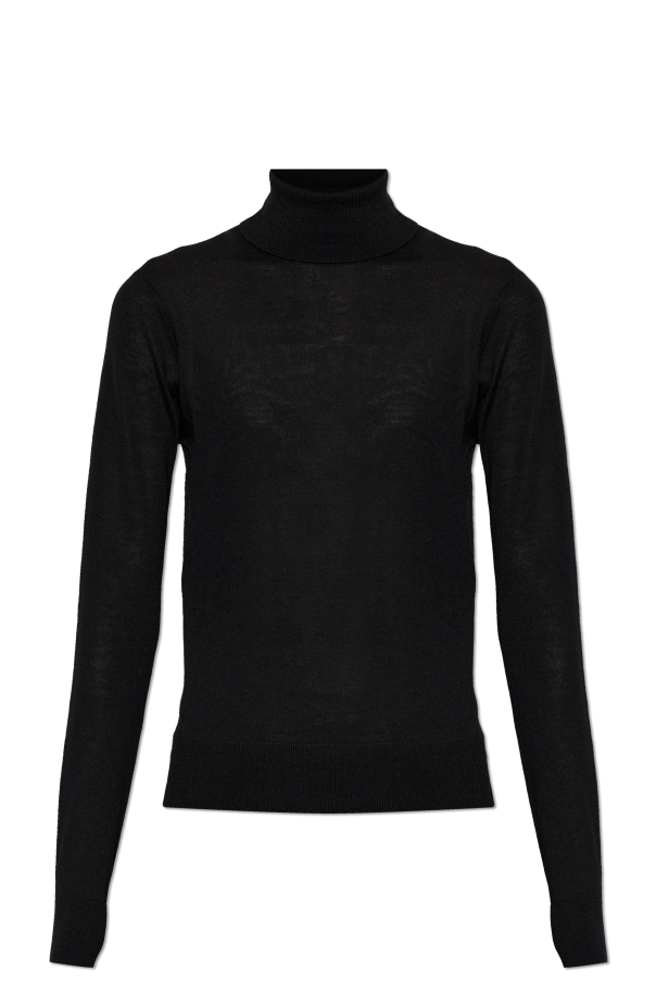 Wool turtleneck with embroidered logo od Dsquared2