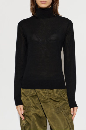 Dsquared2 Wełniany golf z wyszytym logo