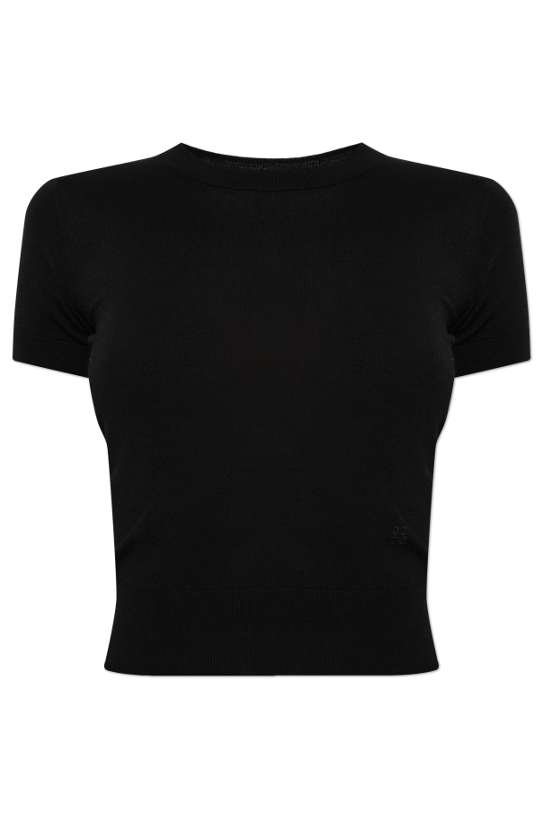 Wool top with embroidered logo od Dsquared2