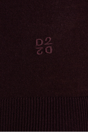 Dsquared2 Wool turtleneck with short sleeves