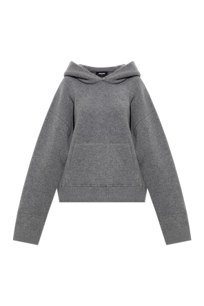 Wollpullover mit Kapuze