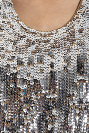 Dsquared2 Top de lã com lantejoulas brilhantes