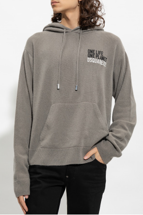 Dsquared2 Familiar Sweatshirt mit Stickerei Grau