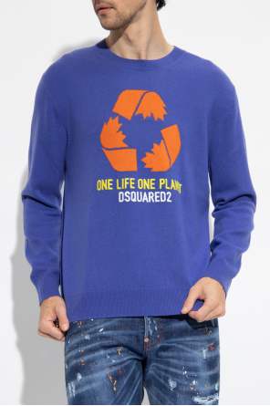Dsquared2 The ‘One Life One Planet’ Neck cashmere sweater