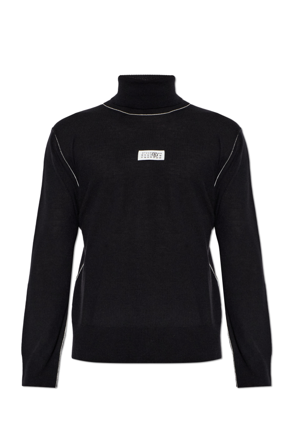 Turtleneck with contrasting stitching od MM6 Maison Margiela