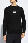 MM6 Maison Margiela BLACK Sweater with Logo Patch