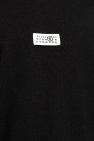 MM6 Maison Margiela BLACK Sweater with Logo Patch