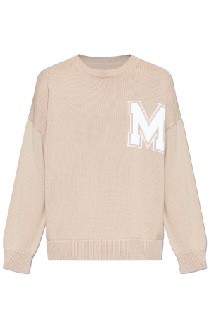 Sweater made of combined fabrics