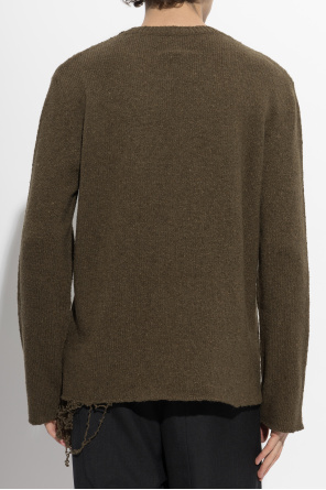 MM6 Maison Margiela Suéter con acabado en bruto