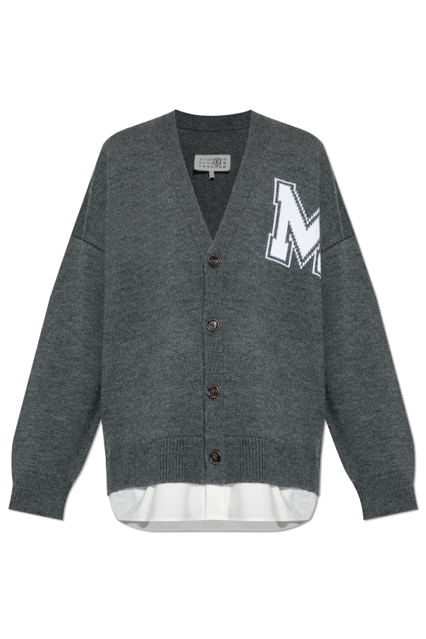 MM6 Maison Margiela Cardigan with shirt elements