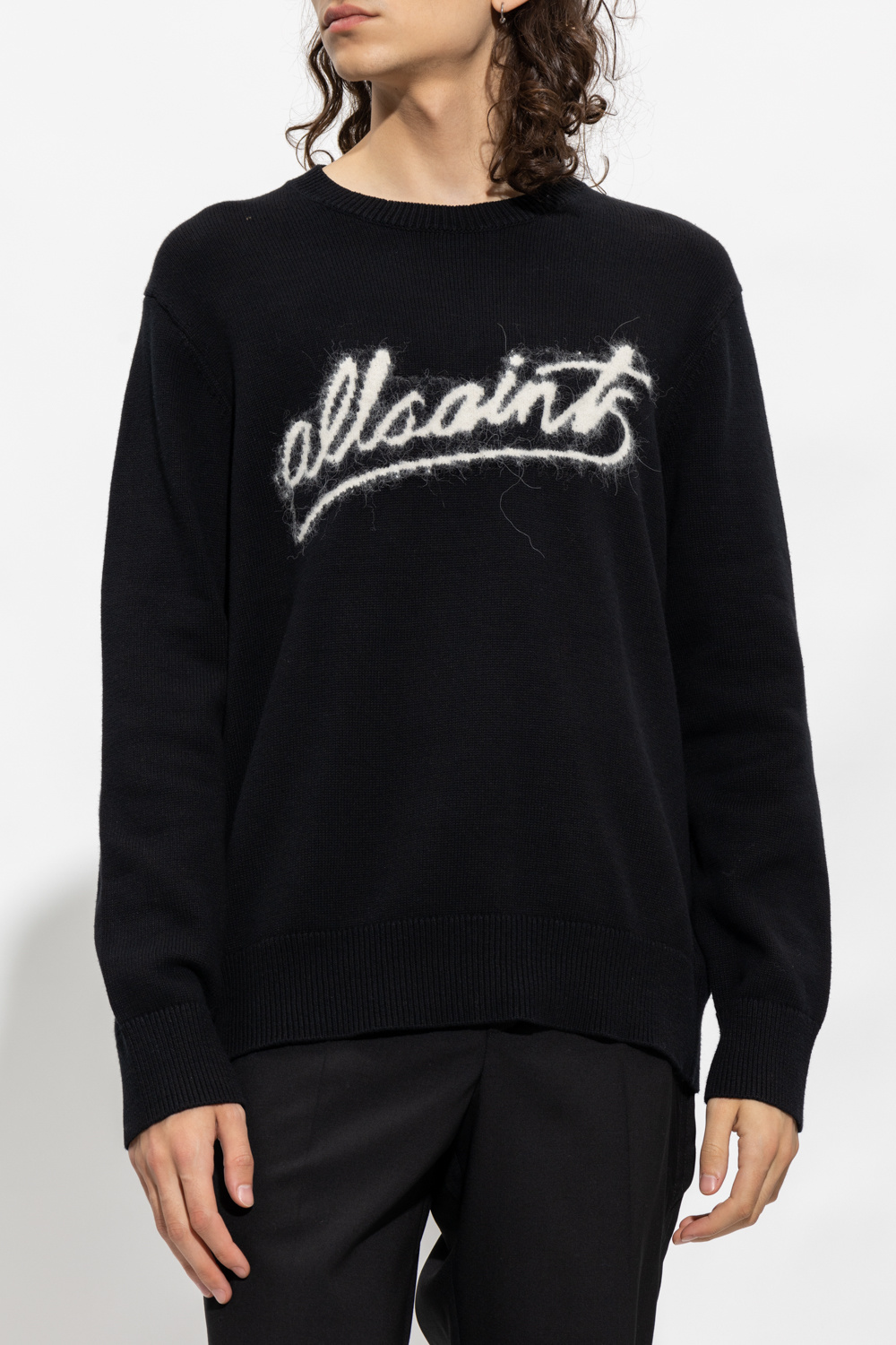 AllSaints ‘Signature’ sweater T-shirt with logo
