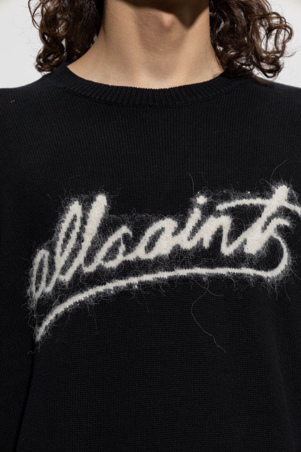 AllSaints ‘Signature’ sweater T-shirt with logo