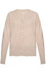 Zadig & Voltaire beige Cashmere cardigan with logo