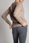 Zadig & Voltaire beige Cashmere cardigan with logo