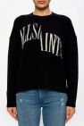 AllSaints BLACK 'Split' sweater with logo