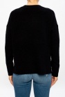 AllSaints BLACK 'Split' sweater with logo