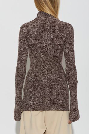 Sportmax Jersey de cuello alto de lana "Bouquet"