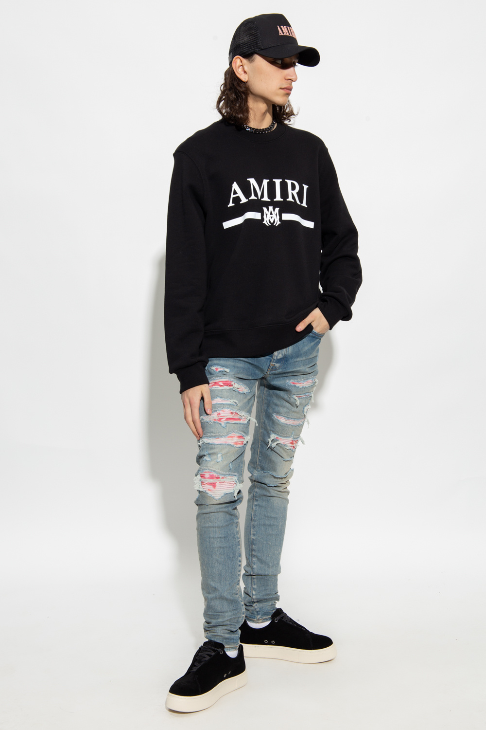 Amiri heron preston knitted hoodie