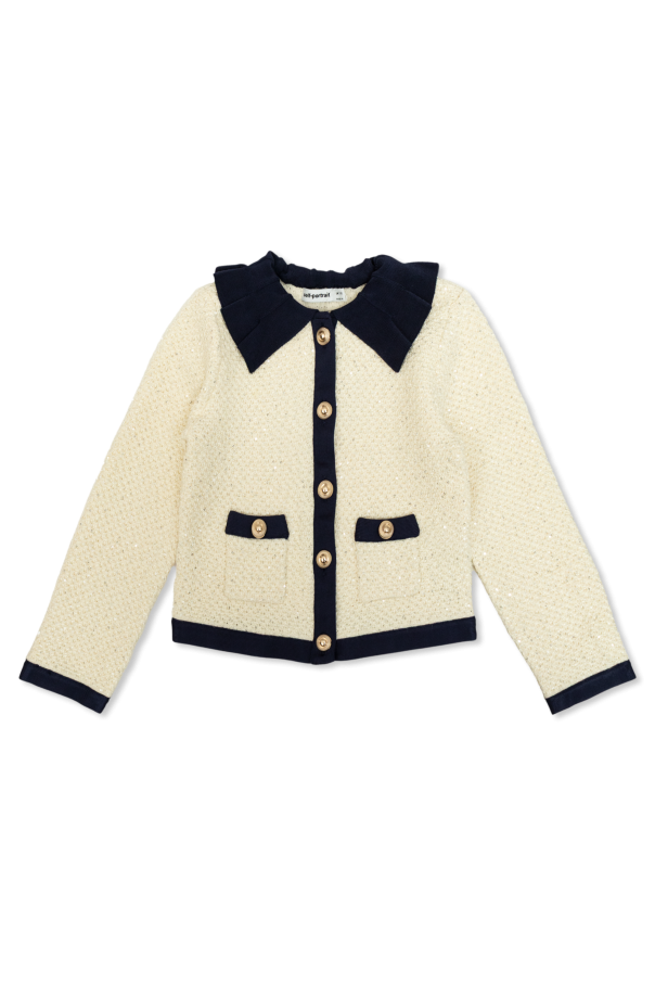 Self-Portrait Kids Jacket with collar