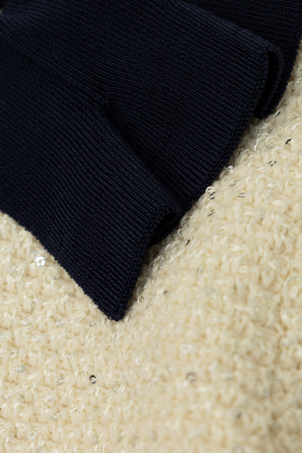 Self-Portrait Kids Jacket with collar