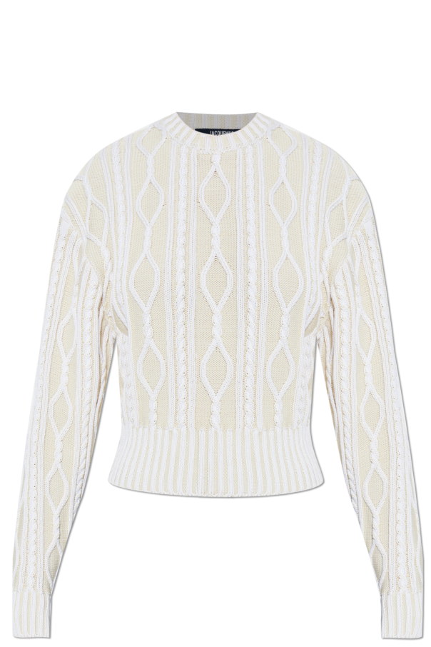Sweater with decorative knit od Jacquemus