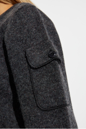 Lemaire Sweter z kieszeniami na rękawach