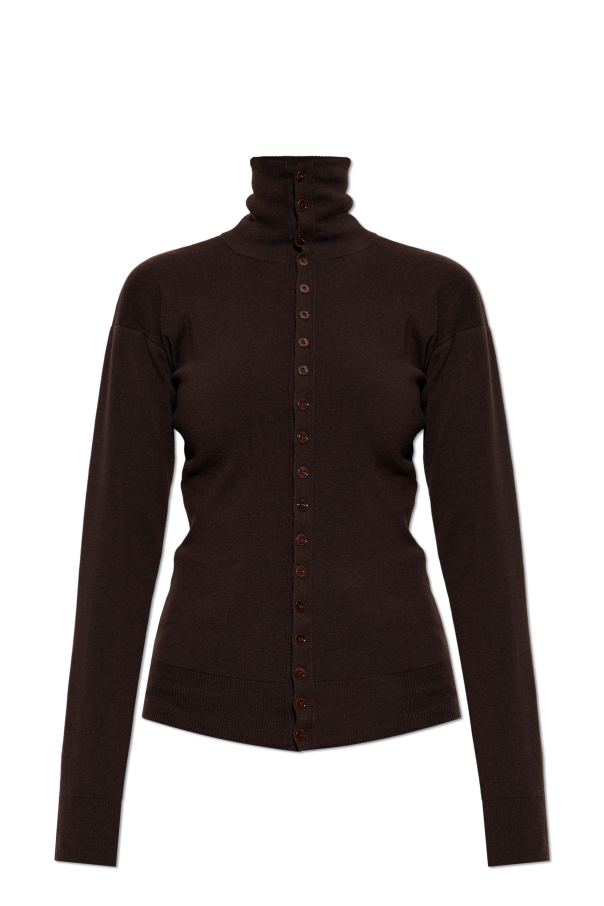 Cardigan with stand-up collar od Lemaire