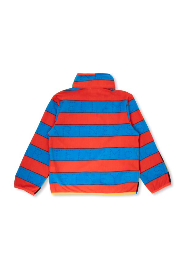 Stella McCartney Kids Fleece sweatshirt with stand collar