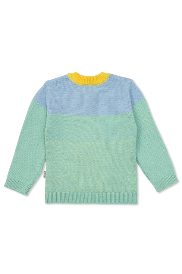 Stella McCartney Kids Sweter z motywem zwierzęcym