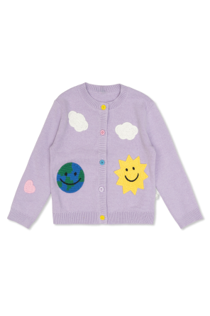 Cardigan with patches