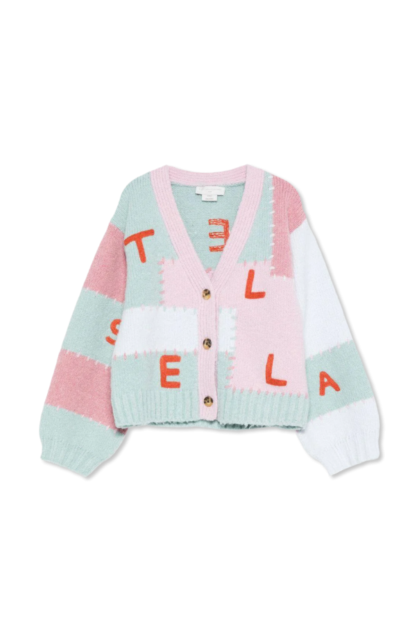 Cardigan with logo od Stella McCartney Kids