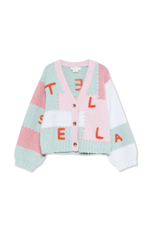 Cardigan with logo