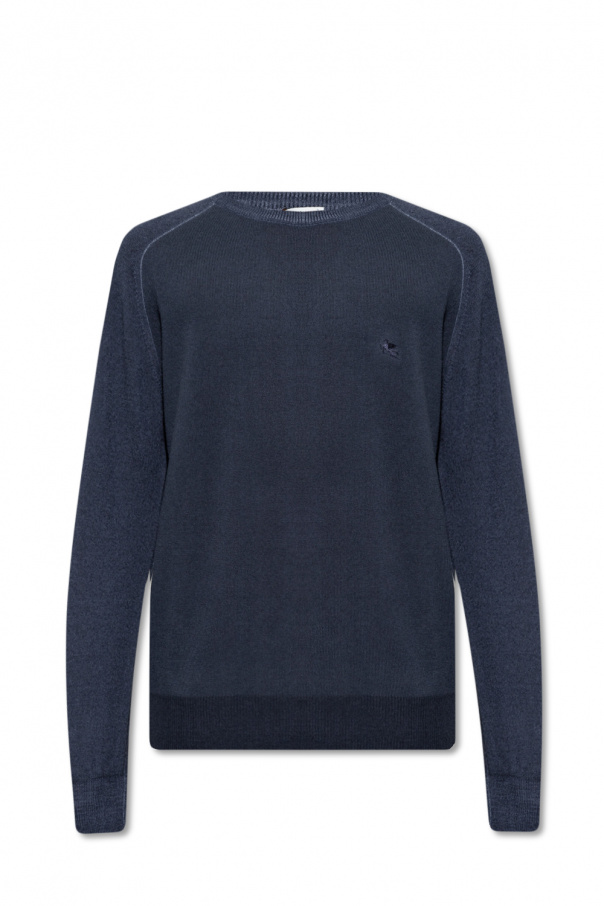 Etro Wool Detail sweater with logo