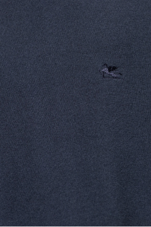 Etro Wool Detail sweater with logo