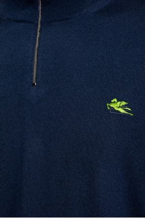 Etro Wełniany sweter z logo