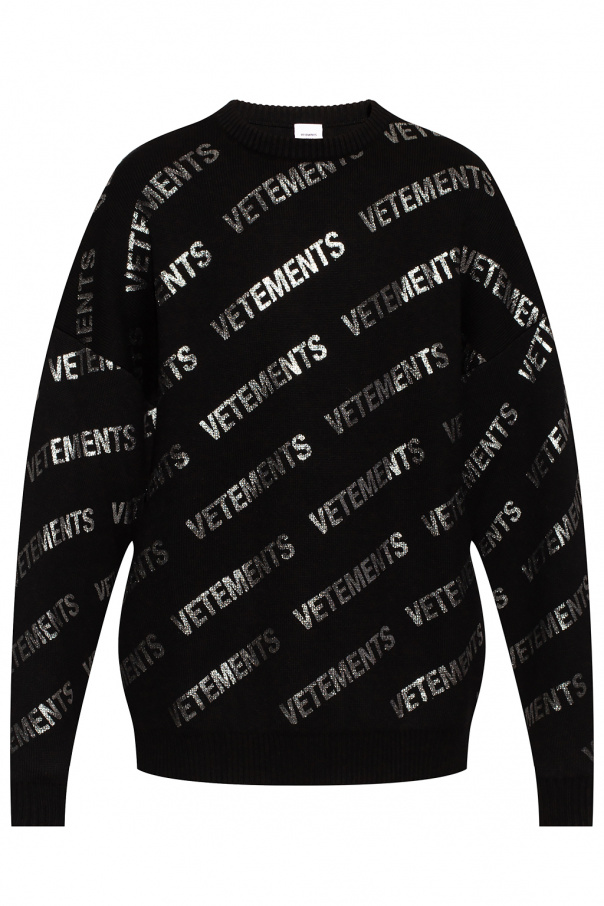 VETEMENTS sweater Manches with logo