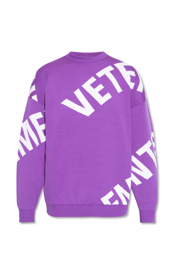 VETEMENTS Down sweater with logo