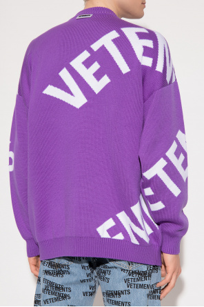 VETEMENTS Down sweater with logo