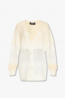 Undercover WHITE Cardigan with decorative knit